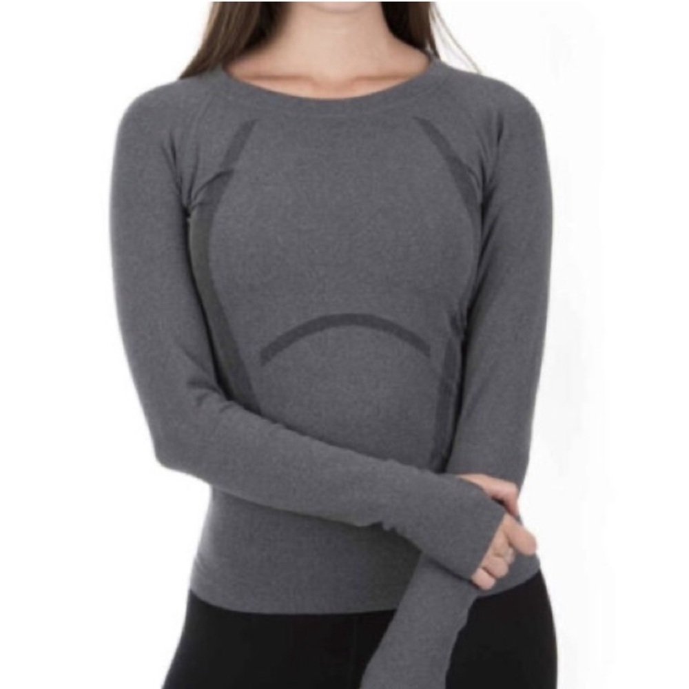 P’tula Reenergize Seamless Full Length Shirt - Heathered Charcoal